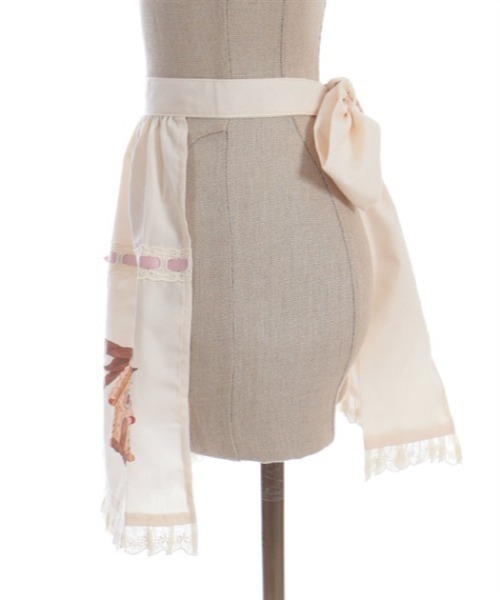 axes femme kawaiiお菓子の家プリントエプロン（シロ） axes femme