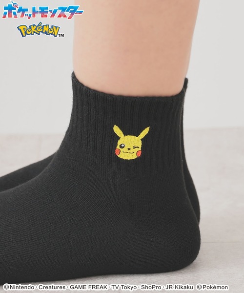 ※値下げしました　　黒 GGロゴ ソックス ポケモン／ソックス（黒）（ソックス/靴下）｜Honeys（ハニーズ）の