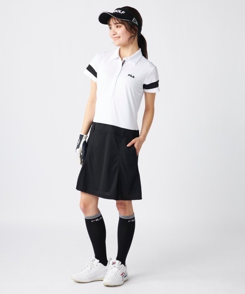 【24時間以内/匿名配送】新品 フィラゴルフ レディース 半袖 ワンピース M FILA ワンピース ゴルフウェア レディース 半袖 ゴルフ FILAGOLF