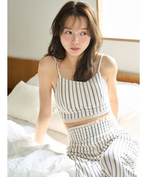 【2着】SNIDEL HOME / テンセルコットンストライプ パンツ シャツ SNIDEL HOME（スナイデルホーム）の「テンセルコットン
