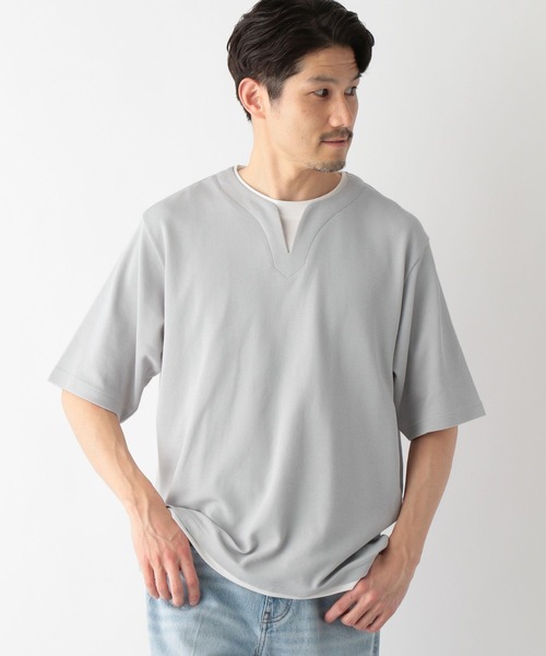 GLOBAL WORK(グローバルワーク)の「キーネックレイヤード/半袖/321941(Tシャツ/カットソー・メンズ・チャコールグレー/ライトグレー/グリーン/ブルー/ネイビー/ホワイト系8・SMALL/MEDIUM/LARGE/X-LARGE)」の16枚目の写真