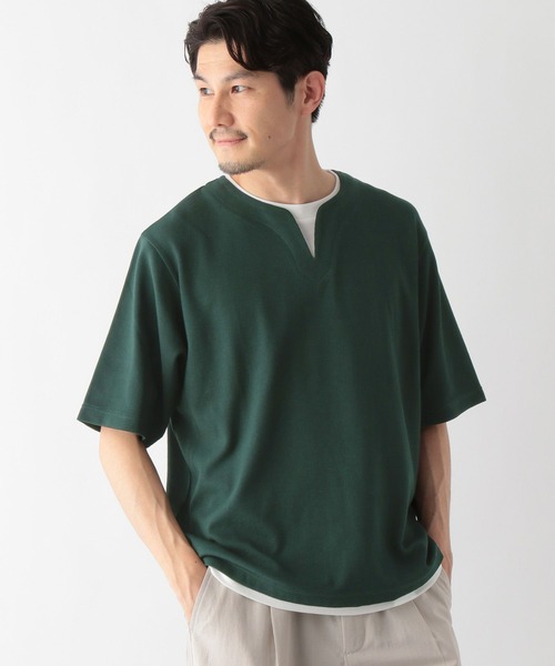 GLOBAL WORK(グローバルワーク)の「キーネックレイヤード/半袖/321941(Tシャツ/カットソー・メンズ・チャコールグレー/ライトグレー/グリーン/ブルー/ネイビー/ホワイト系8・SMALL/MEDIUM/LARGE/X-LARGE)」の21枚目の写真