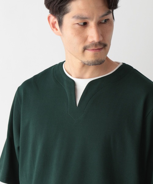 GLOBAL WORK(グローバルワーク)の「キーネックレイヤード/半袖/321941(Tシャツ/カットソー・メンズ・チャコールグレー/ライトグレー/グリーン/ブルー/ネイビー/ホワイト系8・SMALL/MEDIUM/LARGE/X-LARGE)」の22枚目の写真