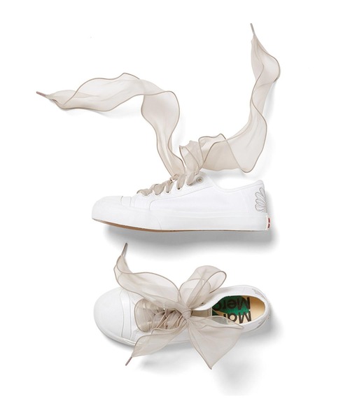 Mardi Mercredi（マルディメクルディ）の「RIBBON SHOELACE / リボン シューレース（シューズアクセサリー・レディース・ミント/ベージュ/ピンク/ブラック・FREE）」の19枚目の写真