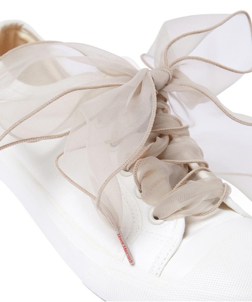 Mardi Mercredi（マルディメクルディ）の「RIBBON SHOELACE / リボン シューレース（シューズアクセサリー・レディース・ミント/ベージュ/ピンク/ブラック・FREE）」の17枚目の写真