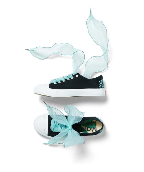 Mardi Mercredi（マルディメクルディ）の「RIBBON SHOELACE / リボン シューレース（シューズアクセサリー・レディース・ミント/ベージュ/ピンク/ブラック・FREE）」の13枚目の写真