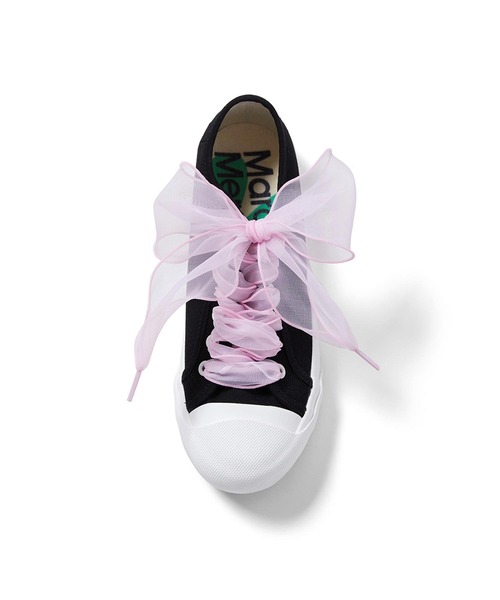 Mardi Mercredi（マルディメクルディ）の「RIBBON SHOELACE / リボン シューレース（シューズアクセサリー・レディース・ミント/ベージュ/ピンク/ブラック・FREE）」の8枚目の写真