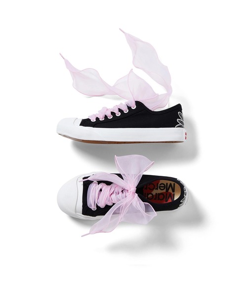 Mardi Mercredi（マルディメクルディ）の「RIBBON SHOELACE / リボン シューレース（シューズアクセサリー・レディース・ミント/ベージュ/ピンク/ブラック・FREE）」の7枚目の写真