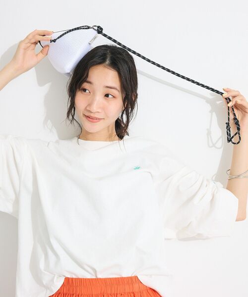 【BCBG】ポーチ付き★トライアングルショルダーバッグ セール】トライアングルメッシュショルダーポーチ（ショルダー