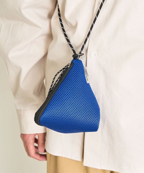 【BCBG】ポーチ付き★トライアングルショルダーバッグ セール】トライアングルメッシュショルダーポーチ（ショルダー