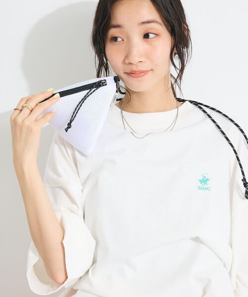 CRAFT STANDARD BOUTIQUE（クラフトスタンダードブティック）の「トライアングルメッシュショルダーポーチ（ショルダーバッグ・レディース・ピンク/ホワイト/ブルー・FREE）」の22枚目の写真