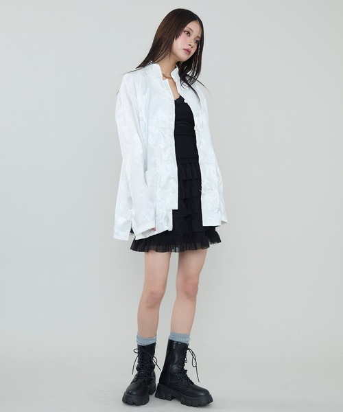 SEN TOKYO（セントーキョー）の「フェミニンムード漂う。フリルミニスカート（スカート・レディース・ホワイト/ブラック・M/L）」の15枚目の写真