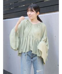 Ungrid | 【ルミネ・RC限定】ギャザーボリュームショートブラウス(シャツ/ブラウス)
