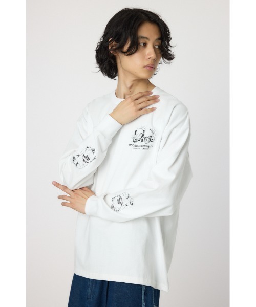 RODEO CROWNS WIDE BOWL(ロデオクラウンズワイドボウル)の「フルーツロゴロングスリーブTシャツ(Tシャツ/カットソー・メンズ・ライトイエロー/ブラック/ホワイト・MEDIUM/LARGE)」の22枚目の写真