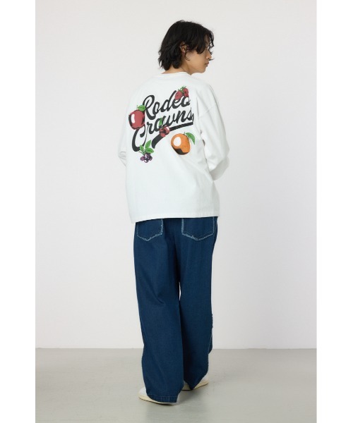 RODEO CROWNS WIDE BOWL(ロデオクラウンズワイドボウル)の「フルーツロゴロングスリーブTシャツ(Tシャツ/カットソー・メンズ・ライトイエロー/ブラック/ホワイト・MEDIUM/LARGE)」の18枚目の写真