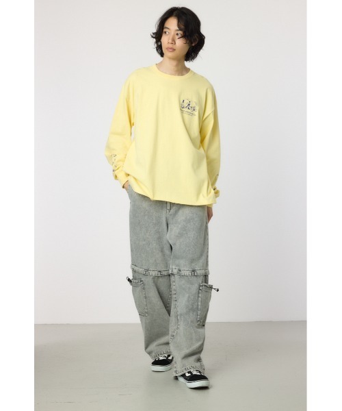 RODEO CROWNS WIDE BOWL(ロデオクラウンズワイドボウル)の「フルーツロゴロングスリーブTシャツ(Tシャツ/カットソー・メンズ・ライトイエロー/ブラック/ホワイト・MEDIUM/LARGE)」の14枚目の写真