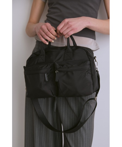 un/ neu (アン ノイ)アウトポケットスクエアボストンバッグ un/neu ショルダーバッグ バッグ 2WAYアウトポケットスクエア