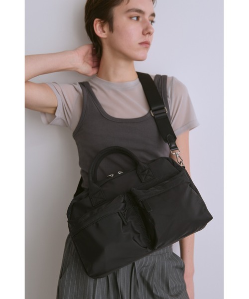 un/ neu (アン ノイ)アウトポケットスクエアボストンバッグ un/neu ボストンバッグ アウトポケットスクエアボストンバッグ