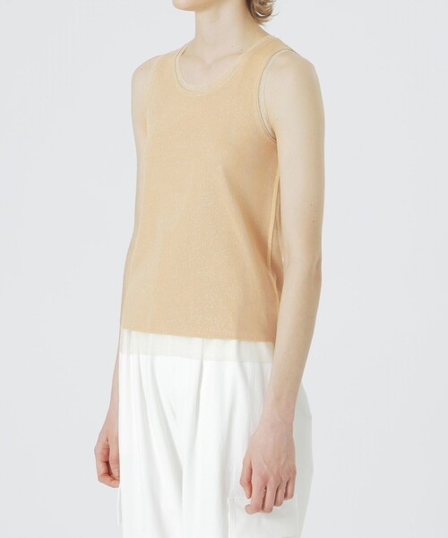 LOVELESS（ラブレス）の「ラメチュールタンクトップ（タンクトップ・レディース・オフホワイト/ベージュ系その他/ブラック・36）」の10枚目の写真