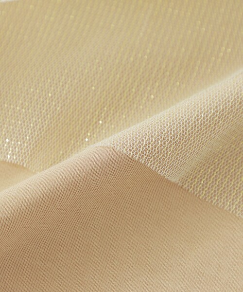 LOVELESS（ラブレス）の「ラメチュールタンクトップ（タンクトップ・レディース・オフホワイト/ベージュ系その他/ブラック・36）」の4枚目の写真