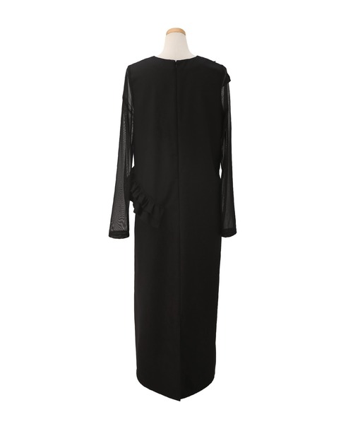 MIELI INVARIANT（ミエリインヴァリアント）の「Manish Twill Frill Dress（ワンピース・レディース・ブラック/グレー・FREE）」の15枚目の写真