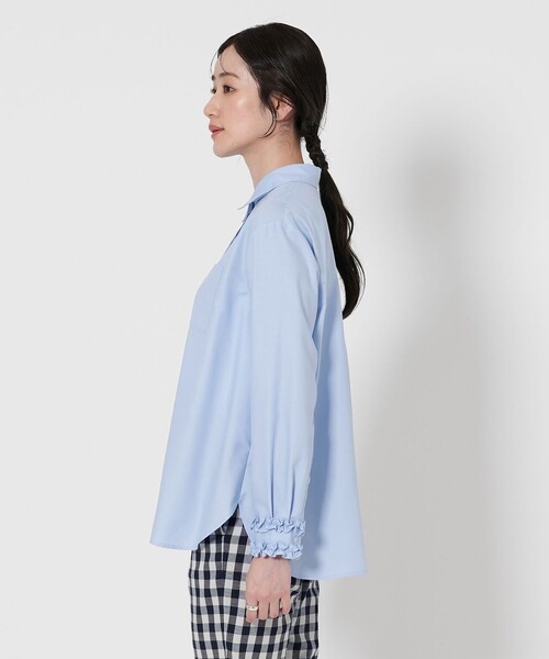美品 ユナイテッドアローズTOKYO 定価1,7万 フリル使いブラウス X271 セール】ミニフリル ブラウス（シャツ/ブラウス）｜UNITED