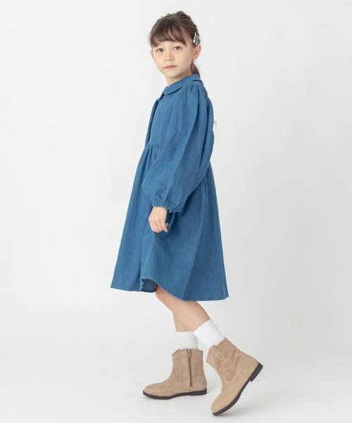 ever closet（エバークローゼット）の「デニムワンピース（ワンピース・キッズ・ブルー・90cm/100cm/110cm/120cm/130cm/140cm）」の4枚目の写真