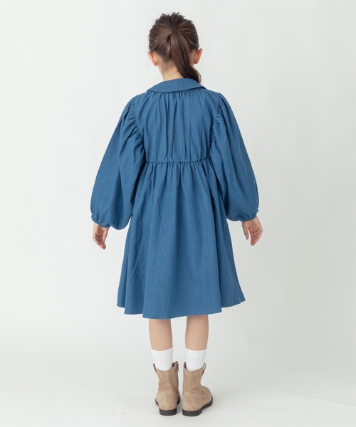 ever closet（エバークローゼット）の「デニムワンピース（ワンピース・キッズ・ブルー・90cm/100cm/110cm/120cm/130cm/140cm）」の5枚目の写真