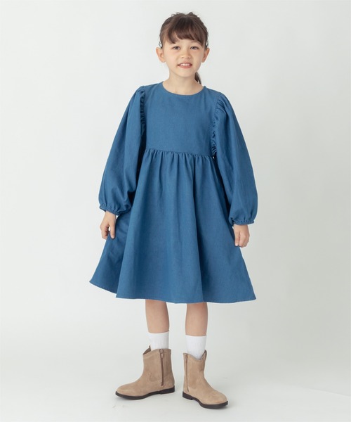 ever closet（エバークローゼット）の「デニムワンピース（ワンピース・キッズ・ブルー・90cm/100cm/110cm/120cm/130cm/140cm）」の7枚目の写真