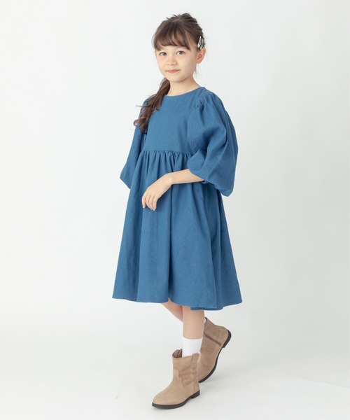ever closet（エバークローゼット）の「デニムワンピース（ワンピース・キッズ・ブルー・90cm/100cm/110cm/120cm/130cm/140cm）」の8枚目の写真