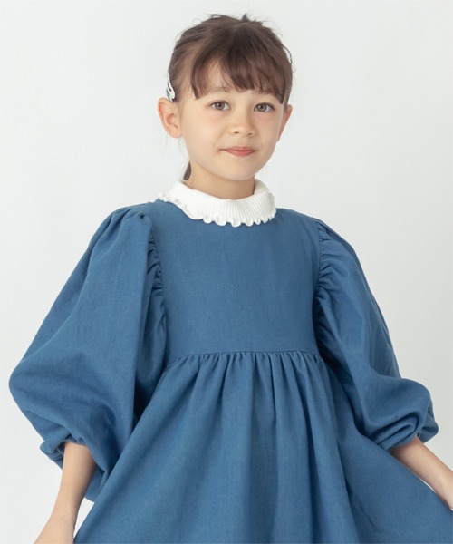 ever closet（エバークローゼット）の「デニムワンピース（ワンピース・キッズ・ブルー・90cm/100cm/110cm/120cm/130cm/140cm）」の14枚目の写真