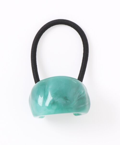 Fun & Daily(ファンアンドデイリー)の「F&D : カールブロックヘアゴム(ヘアゴム・レディース・ブラック/パープル/アイボリー/グレー/グリーン・FREE)」の5枚目の写真