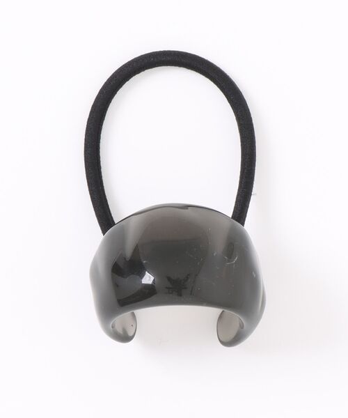 Fun & Daily(ファンアンドデイリー)の「F&D : カールブロックヘアゴム(ヘアゴム・レディース・ブラック/パープル/アイボリー/グレー/グリーン・FREE)」の4枚目の写真