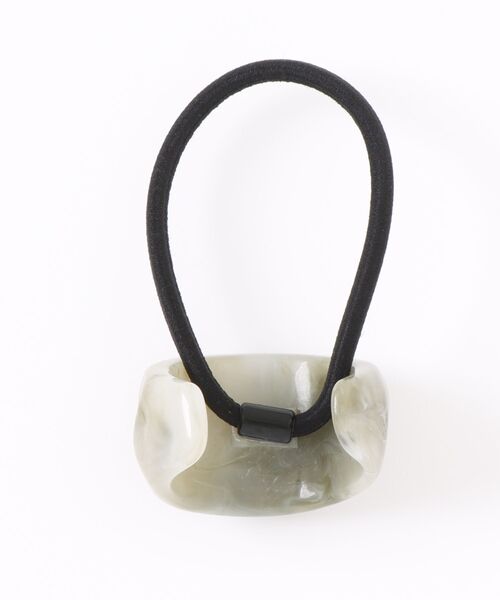 Fun & Daily(ファンアンドデイリー)の「F&D : カールブロックヘアゴム(ヘアゴム・レディース・ブラック/パープル/アイボリー/グレー/グリーン・FREE)」の6枚目の写真