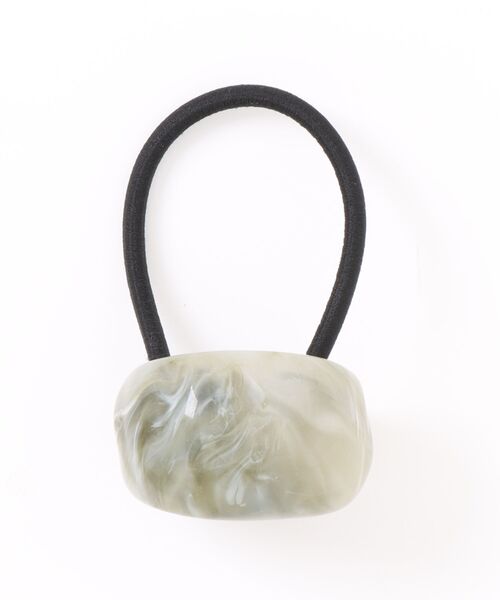 Fun & Daily(ファンアンドデイリー)の「F&D : カールブロックヘアゴム(ヘアゴム・レディース・ブラック/パープル/アイボリー/グレー/グリーン・FREE)」の7枚目の写真