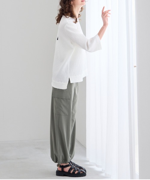 R-ISM(リズム)の「【洗える】パラシュートパンツ(その他パンツ・レディース・カーキ/ブラック・2/4)」の11枚目の写真