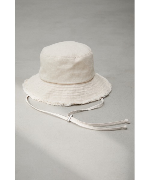 AZUL by moussy（アズールバイマウジー）の「サファリハット（ハット・レディース・オフホワイト/ブラック・FREE）」の8枚目の写真