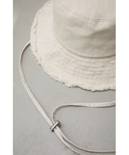 AZUL by moussy（アズールバイマウジー）の「サファリハット（ハット・レディース・オフホワイト/ブラック・FREE）」の9枚目の写真