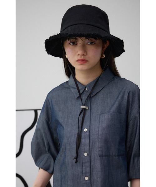 AZUL by moussy（アズールバイマウジー）の「サファリハット（ハット・レディース・オフホワイト/ブラック・FREE）」の12枚目の写真