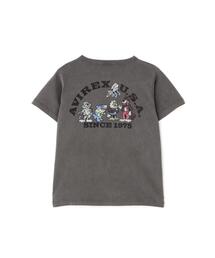 《KID'S/キッズ》FADE WASH PRINT T-SHIRT / フェイドウォッシュ プリント 半袖Tシャツ