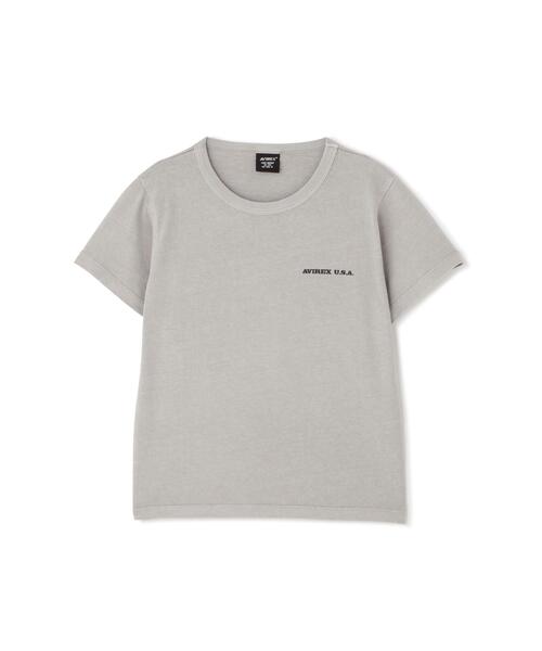 AVIREX(アヴィレックス)の「《KID'S/キッズ》FADE WASH PRINT T-SHIRT / フェイドウォッシュ プリント 半袖Tシャツ(Tシャツ/カットソー・キッズ・パープル/チャコールグレー/グレー系その他3・120/140/100)」の4枚目の写真