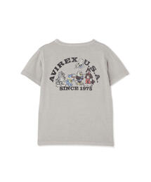 AVIREX（アヴィレックス）の「《KID'S/キッズ》FADE WASH PRINT T-SHIRT / フェイドウォッシュ プリント 半袖Tシャツ（Tシャツ/カットソー）」