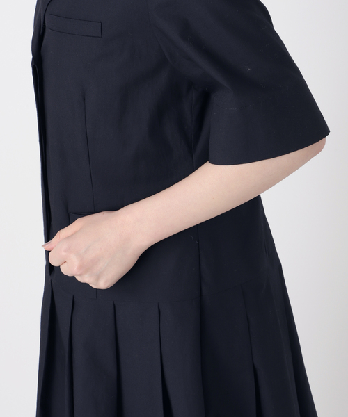 VERMEIL par iena(ヴェルメイユパーイエナ)の「コットンリネンタイプライターワンピース(ワンピース・レディース・ネイビー/ブラック・36/38)」の21枚目の写真