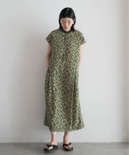 NOMBRE IMPAIR（ノンブルアンペール）の「リンドウPT　クレリックワンピース（ワンピース・レディース・チャコールグレー/カーキ・FREE）」の8枚目の写真