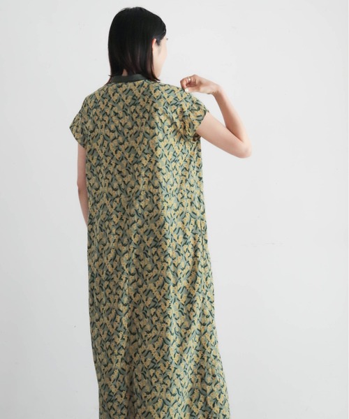 NOMBRE IMPAIR（ノンブルアンペール）の「リンドウPT　クレリックワンピース（ワンピース・レディース・チャコールグレー/カーキ・FREE）」の6枚目の写真