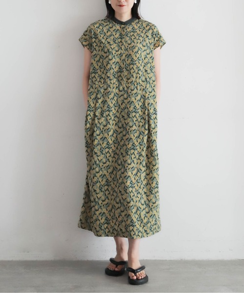 NOMBRE IMPAIR（ノンブルアンペール）の「リンドウPT　クレリックワンピース（ワンピース・レディース・チャコールグレー/カーキ・FREE）」の7枚目の写真