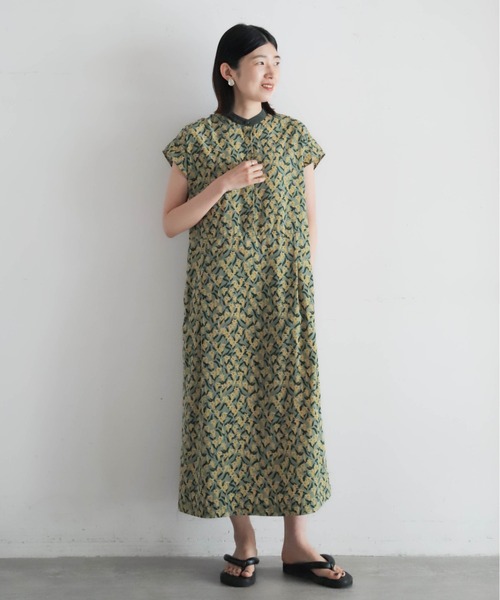 NOMBRE IMPAIR（ノンブルアンペール）の「リンドウPT　クレリックワンピース（ワンピース・レディース・チャコールグレー/カーキ・FREE）」の3枚目の写真