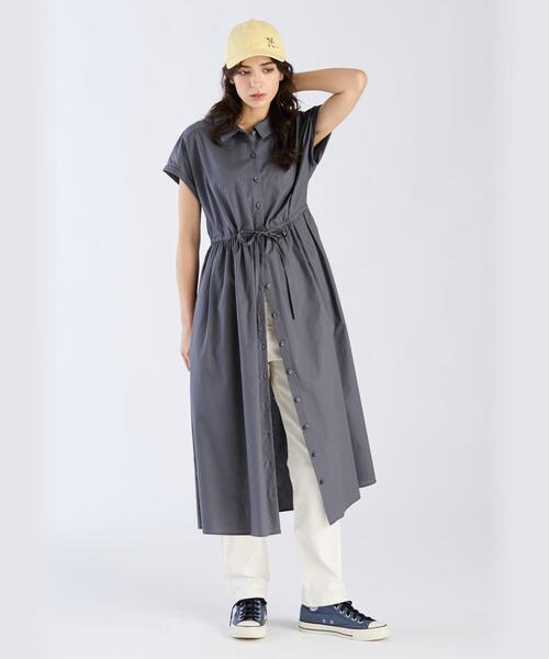 To b. by agnes b.(トゥービーバイアニエスベー)の「コットン レディ ドレス(シャツワンピース・レディース・グレー系その他・40/36/38)」の1枚目の写真