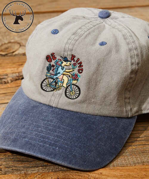 Jonas Claesson(ジョナスクレアッソン)の「JONAS CLAESSON/ジョナス クレアッソン BE KIND CAP/ビー カインド キャップ/刺繍デザイン(キャップ・メンズ・ブラック/その他9/ベージュ・ONE SIZE)」の3枚目の写真