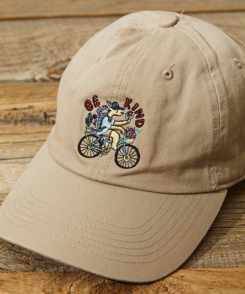 Jonas Claesson(ジョナスクレアッソン)の「JONAS CLAESSON/ジョナス クレアッソン BE KIND CAP/ビー カインド キャップ/刺繍デザイン(キャップ・メンズ・ブラック/その他9/ベージュ・ONE SIZE)」の5枚目の写真